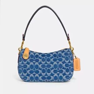 Coach Swinger In Signature Denim